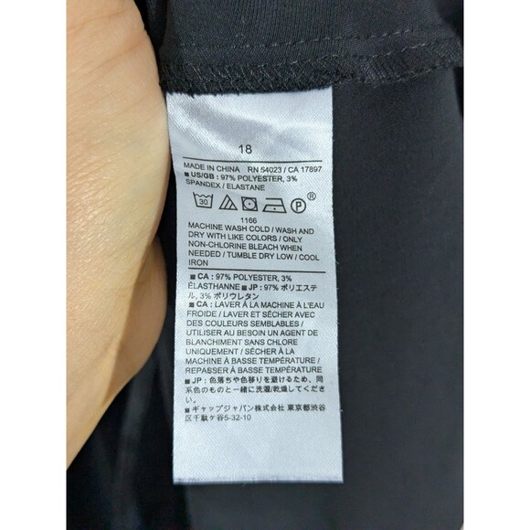 Banana Republic Black Satin Midi / Maxi Skirt Plus Size 18 Holiday Party Flowy - Picture 3 of 7